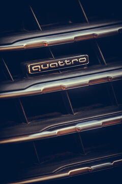 Audi Quattro logo on a car