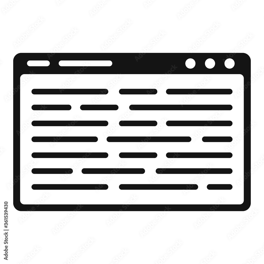 Poster web page machine learning icon. simple illustration of web page machine learning vector icon for web