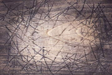 scratched wooden board background texture