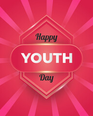 Youth Day Background for Poster, Banner or Greeting Card