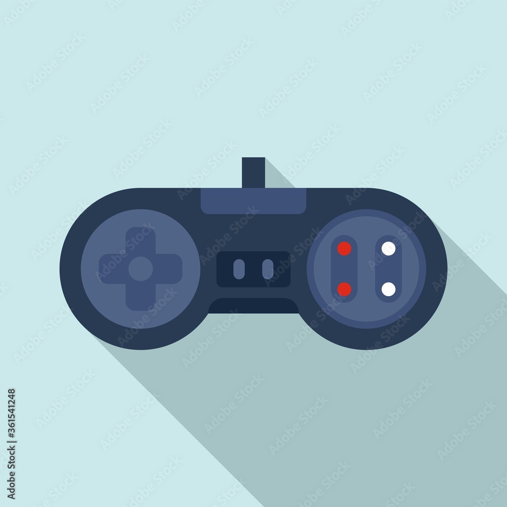 Poster arcade gaming joystick icon. flat illustration of arcade gaming joystick vector icon for web design