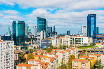 Fototapeta na wymiar Istanbul view from the city center. Turkey.