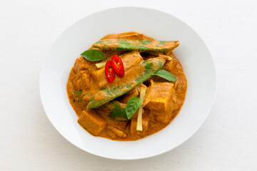 Thai Red Curry with Tofu and vegetables