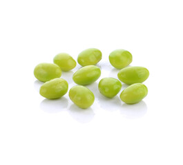 edamame beans isolated on white background