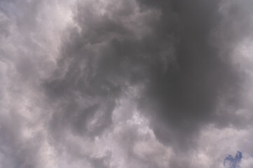 sky background of gray atmospheric clouds