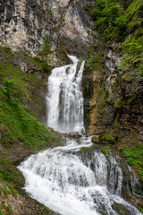 Fototapeta na wymiar waterfall at palfauer wasserlochklamm in the austrian alps