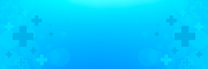 Abstract medicine horizontal blue background