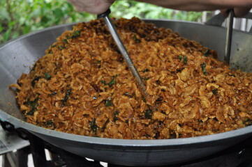 Pork Caps.Pork chili paste, a traditional Thai food that has been passed down from one generation to another with delicious flavors