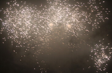 sparkling lights on new year's eve, abstract