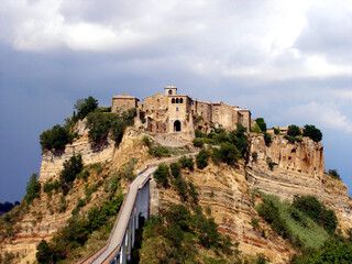 Italy, Lazio, Viterbo, view of the village of Civitella d'Agliano