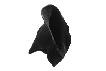 Witch wool hat isolated on white background.