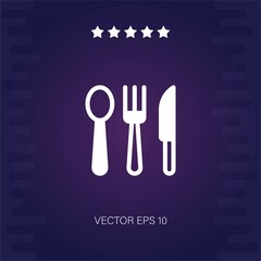 Fototapeta premium cutlery vector icon