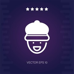 delivery man vector icon