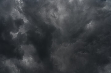 sky background of gray atmospheric clouds