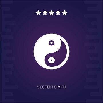 yin yang vector icon