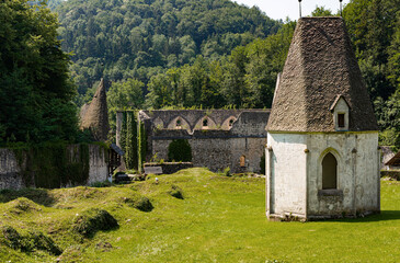 Fototapeta na wymiar Žiče old abandoned monastery