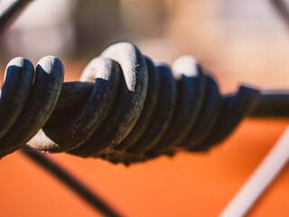 close up of a wire