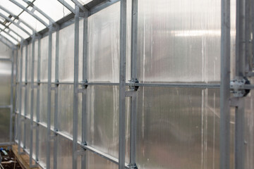 doors and windows of the greenhouse, handles for opening doors