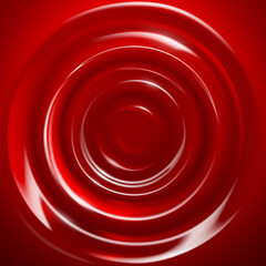 Abstract red circle wave background