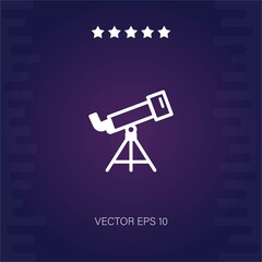 telescope vector icon