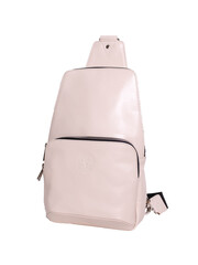 Beige backpack bag with handle