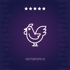 chicken vector icon