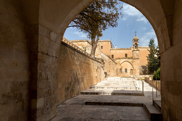 Mor Behnam (Kirklar) church in Mardin, Turkey.