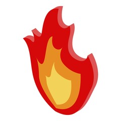 Deadline campfire icon. Isometric of deadline campfire vector icon for web design isolated on white background