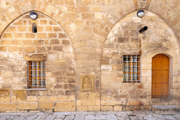 Mor Behnam (Kirklar) church in Mardin, Turkey. Detail of the church.