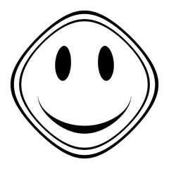 Fototapeta premium Smile face symbol icon.