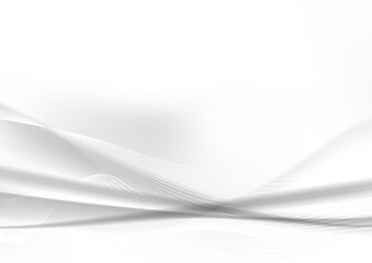 白黒の幾何学模様抽象背景波形素材