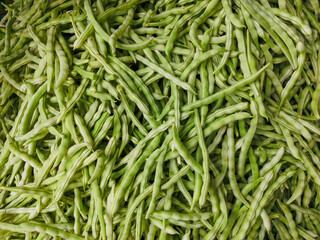 Close up green bean . Green bean for background