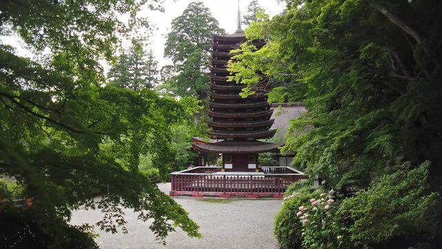 奈良県 談山神社 新緑と初夏の景色