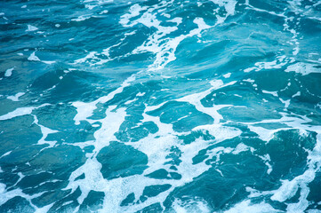 Clear blue sea water. Mediterranean Sea.