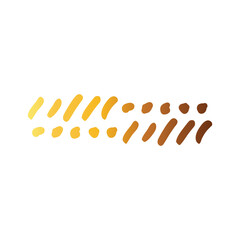 points and lines creative design with brush stroke degradient style