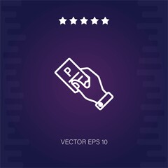 parking ticket vector icon