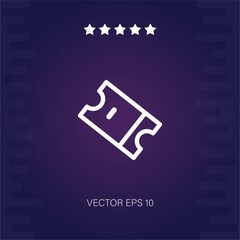 ticket vector icon