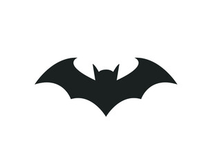 Bat icon. Halloween bat vector illustration. 