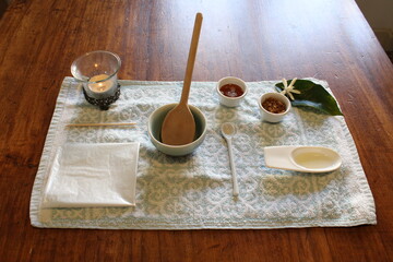 spa experience hand treatment with honey and sugar