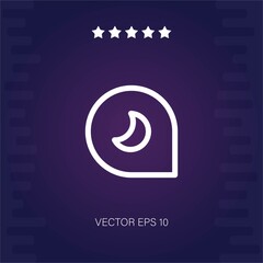 night vector icon