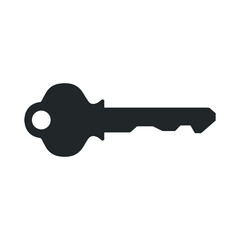 Key Icon isolated on white background. Key symbol for your web site design, logo, app, UI. Vector illustration, EPS10.