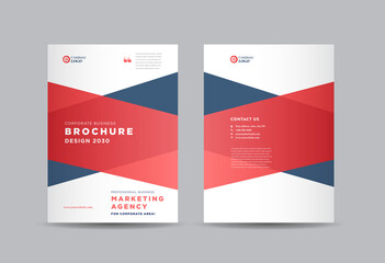 Naklejka na ściany i meble Business Brochure Cover Design | Annual Report and Company Profile Cover | Booklet and Catalog Cover