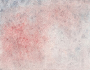 Watercolor background abstract red grey