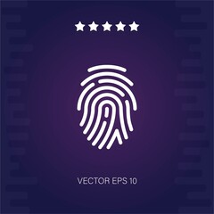 fingerprint vector icon