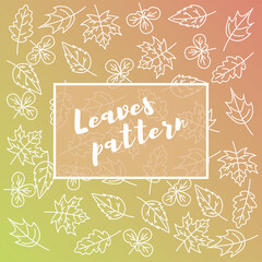 Fototapeta na wymiar leaf background. leaf background concept. autumn leaves pattern