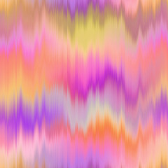 Blurry rainbow gradient glitch abstract artistic texture background. Wavy irregular bleeding dye seamless pattern. Digital ombre distorted watercolor effect all over print  © Limolida Studio