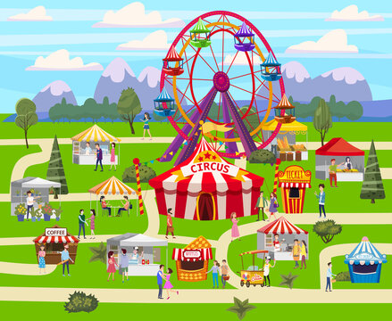 Amusement park outdoor festival Curcus tent Ferris Wheel Tents Canopy
