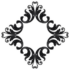 Vintage Ornament Element in baroque style with filigree and floral engrave the best situated for create frame, border, banner. It's hand drawn foliage swirl like victorian or damask design arabesque.