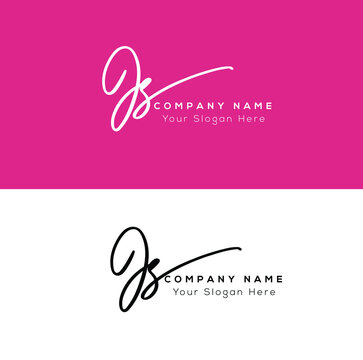 J S JS Initial letter handwriting and signature logo.	
