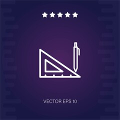set square vector icon